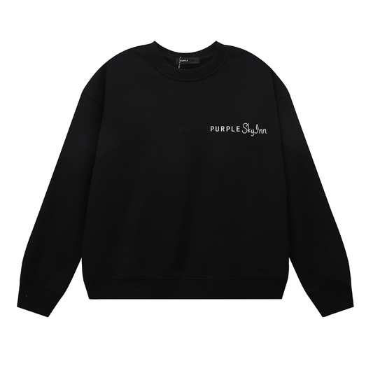 パープル メンズ 長袖 Tシャツ スウェットシャツ 1150