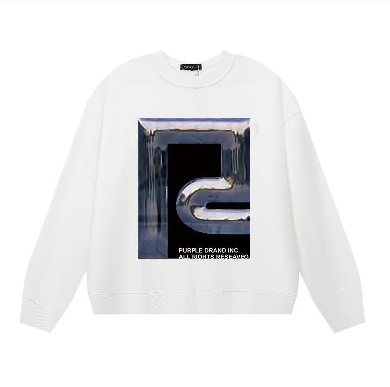 パープル メンズ 長袖 Tシャツ スウェットシャツ 1146 