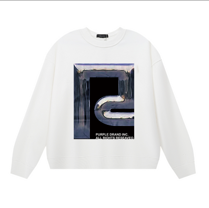 パープル メンズ 長袖 Tシャツ スウェットシャツ 1146 