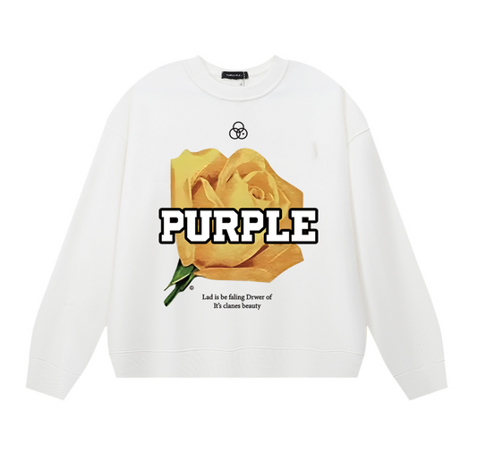 パープル メンズ 長袖 Tシャツ スウェットシャツ 1143 