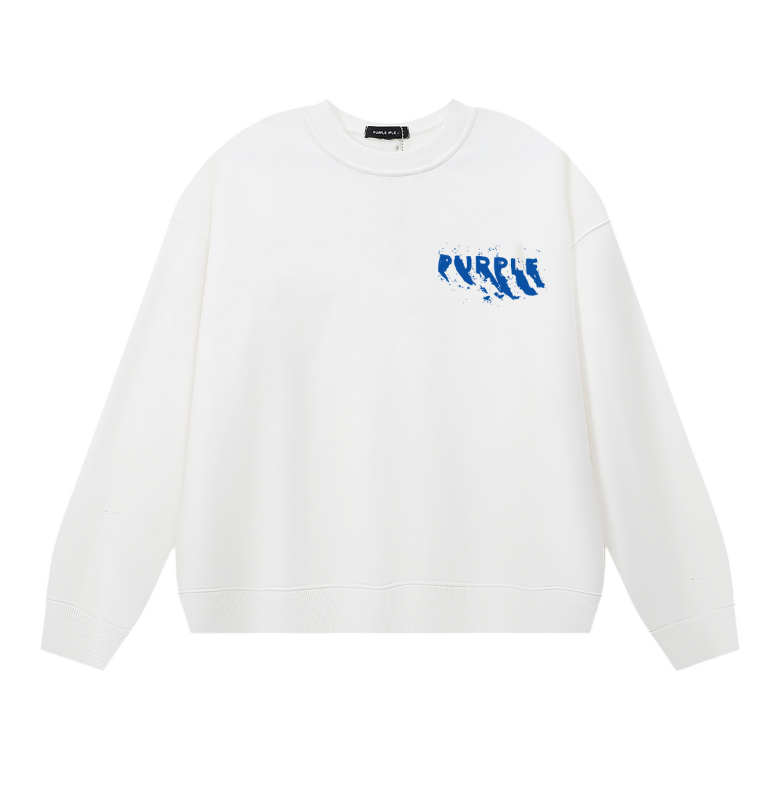 パープル メンズ 長袖 Tシャツ スウェットシャツ 1158 