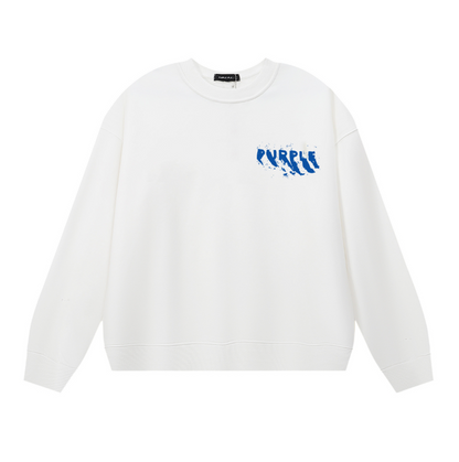 パープル メンズ 長袖 Tシャツ スウェットシャツ 1158 