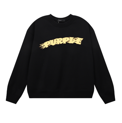 パープル メンズ 長袖 Tシャツ スウェットシャツ 1130 