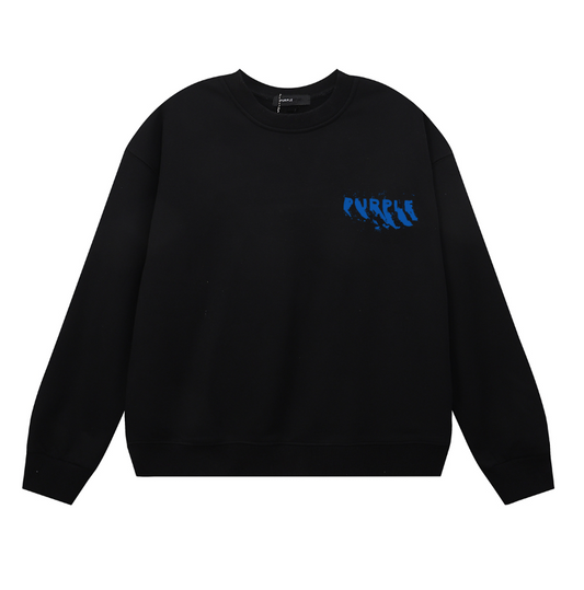 パープル メンズ 長袖 Tシャツ スウェットシャツ 1158 