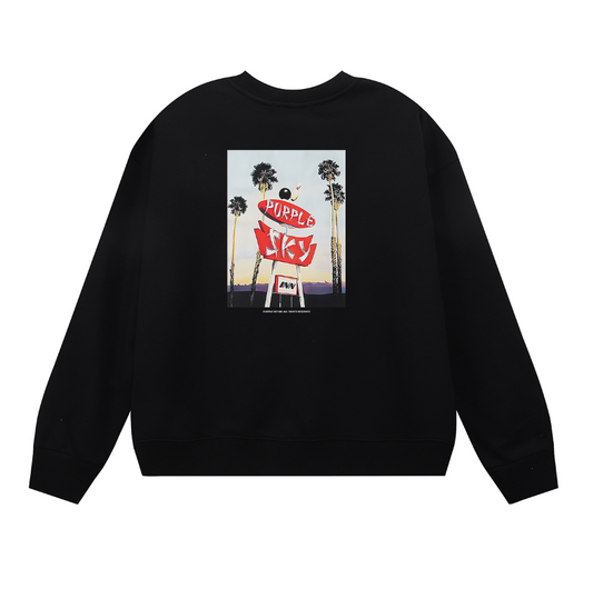 パープル メンズ 長袖 Tシャツ スウェットシャツ 1150 