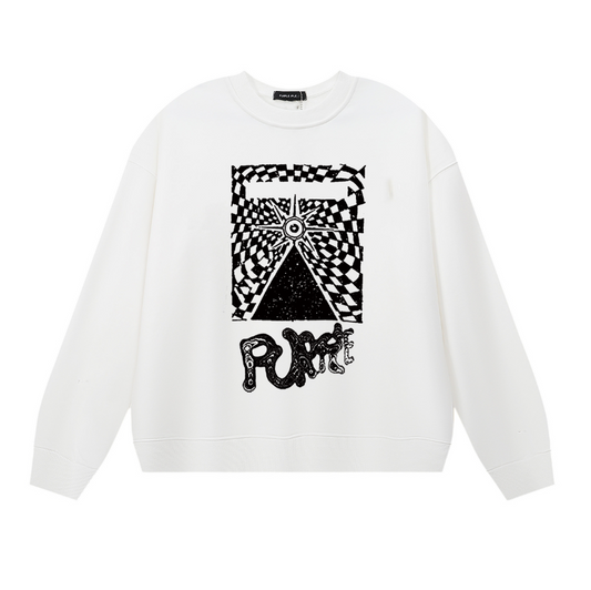 パープル メンズ 長袖 Tシャツ スウェットシャツ 1147 