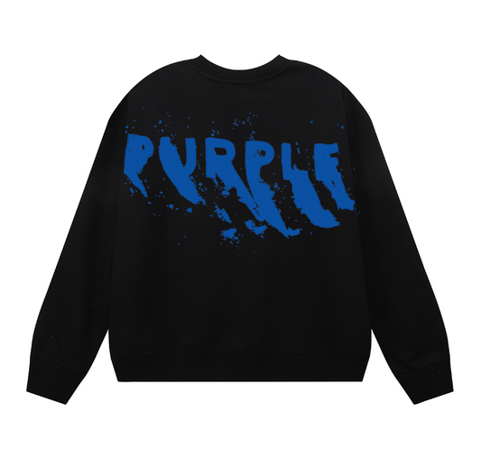 パープル メンズ 長袖 Tシャツ スウェットシャツ 1158 