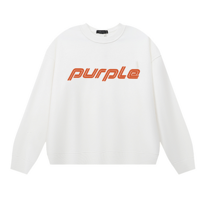 パープル メンズ 長袖 Tシャツ スウェットシャツ 1133 