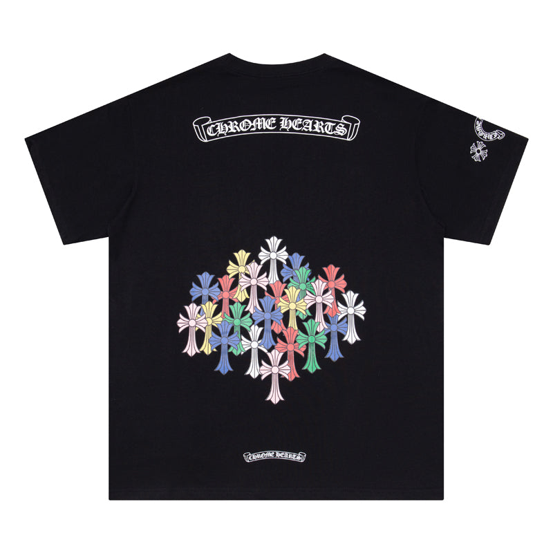 Chrome Hearts マルチカラークロス Tシャツ K6052 