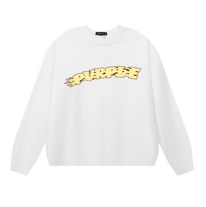 パープル メンズ 長袖 Tシャツ スウェットシャツ 1130 