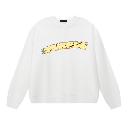 パープル メンズ 長袖 Tシャツ スウェットシャツ 1130 